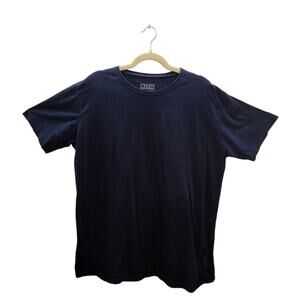 Kith Men's Short Sleeve Classic Box Logo T-Shirt Navy Blue Size XL 100% Cotton